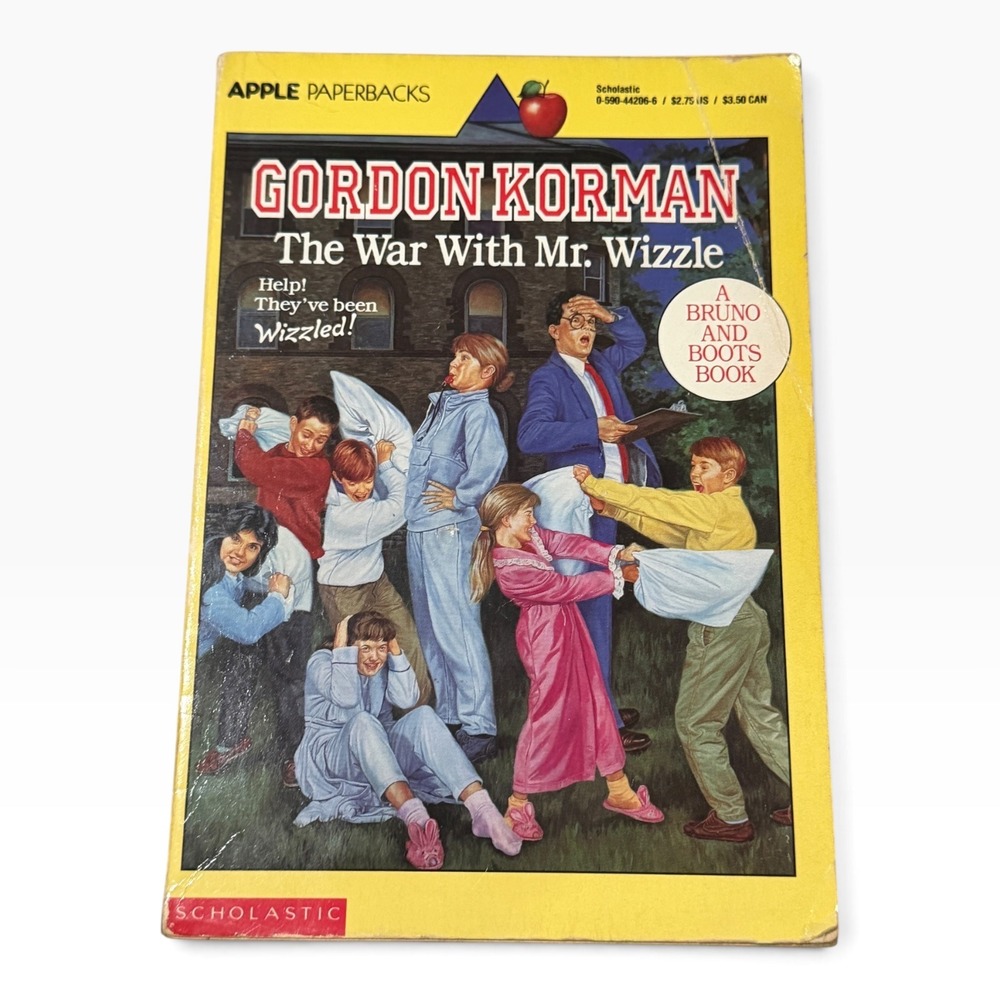 Gordon Korman The War With Mr. Wizzle Bruno and Boots Apple Paperback 1982